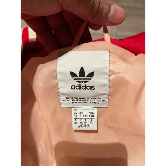 adidas - TRACKTOP PUFFER Jacket / L / Red - Picture 9 of 13